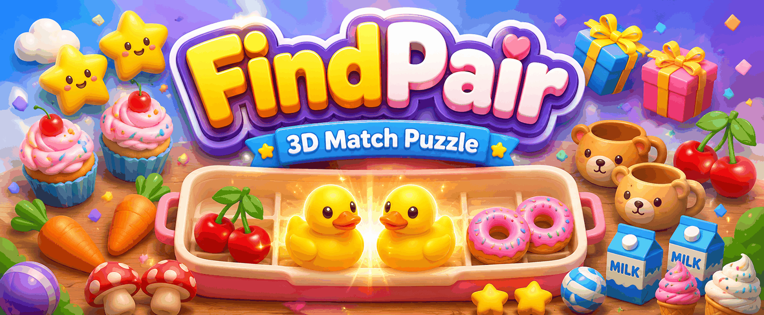 Find Pair: 3D Match Puzzle, a mobile game by Flux Play Games